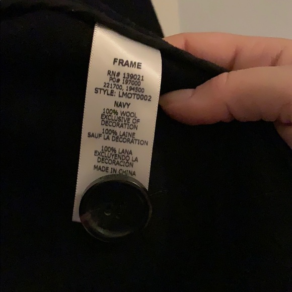 NWOT! Frame Atelier Wool Peacoat